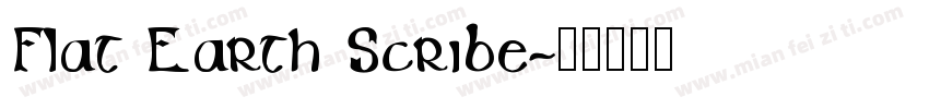 Flat Earth Scribe字体转换